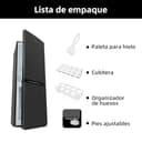 CHiQ FBM157L42 - Frigorífico Combi independiente 157L, 144 cm de alto, 47 cm de ancho, Compresor con 12 años de garantía, Tecnología Low Frost,39 dB, Puerta reversible, Diseño delgado en negro - 5