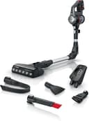 Bosch Unlimited Serie 7, Scopa Elettrica Senza Fili, Batteria Ricaricabile 3,0 Ah, Flex Tube, Aspirapolvere Portatile dal Design Leggero, Accessori, Luci LED, Grigio Scuro, BCS711A - 1