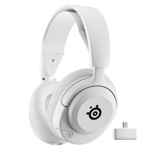 SteelSeries Arctis Nova 5 Blanco Cascos gaming inalámbricos PC, PS5, Switch 2, móvil - Controladores magnéticos de neodimio - Más de 100 preajustes - Batería de 60 horas - 2,4 GHz o BT - Micro Gen2.X
