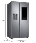 Samsung Frigorifero Side By Side con Family hub™ RS6HA8891SL/EF, Libera installazione, Dispenser dell'acqua, Twin Cooling Plus™, Wifi, 614L, 91l x 178h x 72p cm - 15