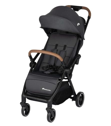 Bebeconfort Sunlite, Passeggino per bambini 0-4 anni portata 22 kg, Passeggino leggero da viaggio (7,2 kg), Passeggino neonato reclinabile e pieghevole chiusura compatta, Mineral Graphite
