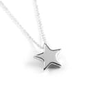 HENRYKA 925 Sterling Silver Minimal Star Necklace - 18'' Chain | Boho Layered Pendant Choker | Gifts for Her - 1