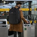 MATEIN Travel Laptop Backpack, Work Bag Lightweight Laptop Bag with USB Charging Port, Anti Theft Business Backpack, Water Resistant School Rucksack Gift for Men and Women, Fits 17.3 Inch, Black - 8