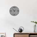 Giallobus - Reloj Premium - Simple Relief - Madera de MDF - Premium 30x30‎‎cm - n.08 Scribbles - Artesano Made in Italy - Silencioso - Idea de Regalo - Doble Nivel Moderno - 3