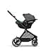 CYBEX Gold EOS 2-in-1 Pushchair with Aton B2 i-Size Baby Seat and Baby Seat Adapter, Travel System, From Birth to 22 kg (approx. 4 Years), Lava Grey (Grey) - 1