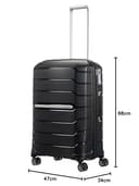 Samsonite Flux - Spinner M, Valigia espandibile, 68 cm, 75/85 L, Nero (Black) - 9