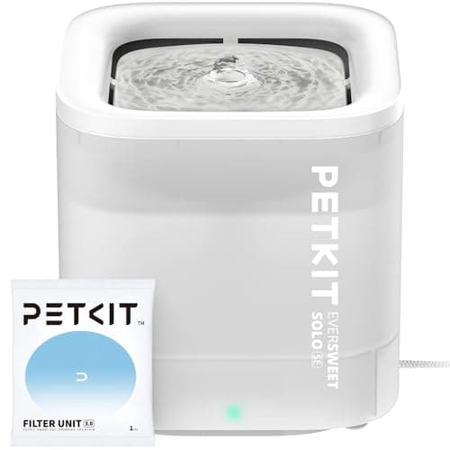 PETKIT CYBERTAIL - Fontana per gatti, distributore d'acqua per cani, 1,85 l, luce LED intelligente, 25 dB, estremamente silenzioso, erogatore d'acqua con cavo, pompa dell'acqua cordless