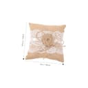 Toyvian Cuscino per Cerimonie di Matrimonio e Fidanzamento Lino Khaki con Design e Leggero Protegge Grazia le Tue Stili multipli Stili multipli - 2