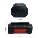 6.0Ah BOS36A Li-ion 36 Volt Battery Replacement Compatible with Bosch 36V Battery fit for BAT810 BAT836 BAT840 BAT840D GBH36VF-Li GKS36V-LI GSA36V-LI GSB36V-Li Cordless Power Tools (BOS-36V 6000mAh) - 2