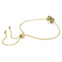 Swarovski Pulsera Idyllia, Tallas mixtas, Trébol, Verde, Baño tono oro - 4