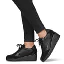 Geox Womens D Ilde Sneaker, Black, 8 UK - 2