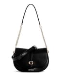 GUESS bolso de hombro bolso bandolera Carrie Flap Shoulder Bag Black negro - 1