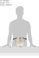 Kenwood Cooking Chef 6.7L Bowl KAB90.000SS, Edelstahlschüssel mit Griffen, Spülmaschinenfest, Interne Skala, Kompatibel mit Kenwood Chef XL und KCC90, Edelstahl-Satin-Finish - 3