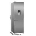 Cecotec Frigorífico Combi Con Dispensador de Agua 322L Bolero CoolMarket Combi 322i WD Inox D. 185,5cm de Alto, 59,5cm de Ancho, Tecnología Multi Airflow, HumidityFlex HUB, LED Interior - 2