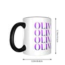 LANIPASTUA Hochwertige Rodrigo Singer Music Olivia Keramiktasse Seitenfarbe Kaffeebecher Ergonomisches Design Stabil und Stylisch Ideal für Zuhause und Büro - 5