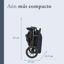 Inglesina Zenit 2 Cochecito, Polar Blue, Compacto y Ligero, Hasta 22 kg, Respaldo Reclinado 170°, Ruedas con Suspensión, Asiento Amplio, Exclusiva Amazon - 4