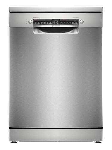 Bosch SMS6ZCI10E Serie 6, Lavastoviglie Smart da libera installazione, Asciugatura con Zeolite, Cestelli personalizzabili, Motore EcoSilence Drive, 14 coperti, Acciaio, 60cm