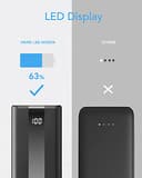 VRURC Power Bank, 22,5W Mini 20000mAh Bateria Externa Carga Rapida, USB C In/out Powerbank con 3 Entrada & 4 Salida, Fast Chagring Cargador Portatil Compatible con iPhone 17 16 15 Pro MAX/iPad/Xiaomi - 9