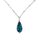 Venetiaurum - Collana per Donna con Pendente a Goccia in Vetro Originale di Murano e Argento 925 - Gioiello Made In Italy Certificato - 1