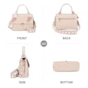 Gladdon Piccola borsa a tracolla da donna con 3 scomparti capienti, alla moda con cinghie a tracolla regolabili e rimovibili in tessuto jacquard. - 5