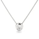 Schöner-SD 925 Silberkette mit Anhänger Zirkonia Solitär klein - 1
