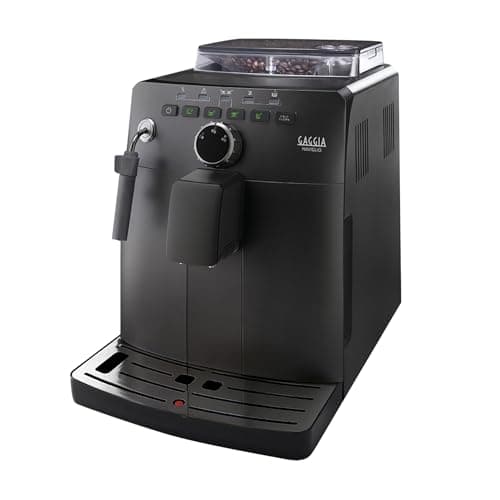 Gaggia HD8749/01 Naviglio Black, Cafetera Automática, para Espresso y Cappuccino, Café en Grano, 15 bares, 1850W, Negro, 100% Made in Italy