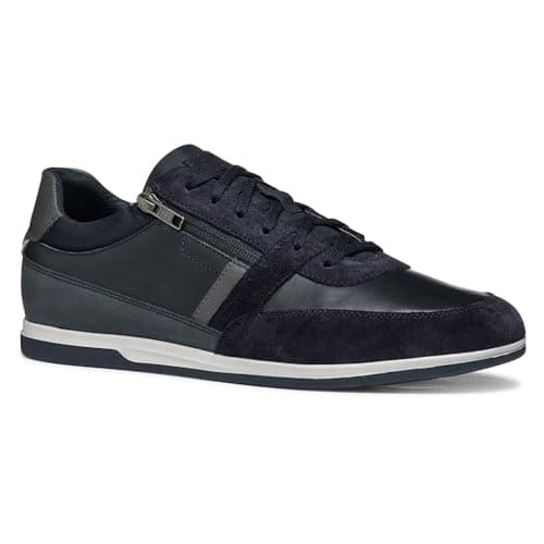 Geox Mens U Renan Sneaker, Navy, 8 UK