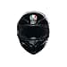 AGV - K1 S E2206, Casco Moto Integrale ECE, Stile Racing con Spoiler Aerodinamico, Prese d'Aria e Visiera Antigraffio, Campo Visivo 190°, Predisposizione Interfono, Nero, S - 2