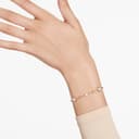Swarovski Imber Armband, Weißes, Vergoldetes Damenarmband mit Strahlenden Rundkristallen und Schimmernden Metalltropfen - 9