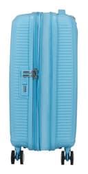 American Tourister carrello Soundbox Spinner 55/20 TSA EXP Trolley Blueberry Fizz celeste - 4