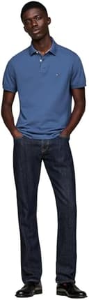 Tommy Hilfiger Polo de Manga Corta Hombre Regular Fit con Botones, Azul (Aegean Sea), XXL - 4