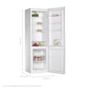 Candy CCG1S 518EW - Frigorífico Combi, Ancho 55cm, Altura 1,80m, 252L, Cajón Verdulero, Control Mecánico de la temperatura, Iluminación LED, Puerta Reversible, 41DB, Blanco - 3