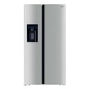 Hoover H-FRIDGE 700 MAXI Freestanding American Fridge Freezer, 4 Doors, Total No Frost Technology, E Class, 556L Total Capacity, Water and Ice Non-Plumbed, Silver, 91x70x178 cm - HOSS3T918EIXK - 1