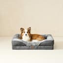 EHEYCIGA XL Dog Bed Memory Foam, Extra Large Orthopedic Dog Beds Sofa with Sides and Waterproof Liner, Pet Couch with Washable Removable Cover and Non-Slip Bottom, 104x68x19cm, Dark Grey - 9