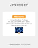 Inateck Custodia per Laptop con Protezione a 360°, Compatibile con 14 Pollici MacBook Pro M5/M4/M3/M2/M1 Pro/Max A3434 A3401 A3185 A3112 A2992 A2918 A2779 A2442 2025-2021 - 2