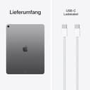 Apple 13" iPad Air (M4): Liquid Retina Display, 256 GB, 12 MP Front‑/Rückkamera, WLAN 7 mit Apple N1, Touch ID, Batterie für den ganzen Tag – Space Grau - 6