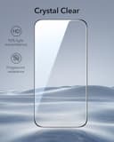 ESR Pack 3 Protectores Pantalla para iPhone 17 Pro Max, Grado Militar, No Astilla, Dureza 9H, Cristal Templado, Cobertura total, Bandeja UltraFit - 7