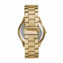 Michael Kors - Slim Runway Three Hand con Correa de Acero Inoxidable en Tono Dorado para Mujer MK3179 - 3