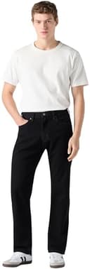 Levi's 505 Regular Fit, Jeans Uomo, Nero, 36W / 34L - 4