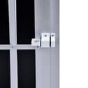 Home Deluxe - Hundetransportbox Alu SKITO - L - 90 x 65 x 69 cm - Farbe: Silber/Schwarz - Material: MDF Platten, Aluminium I Hundetransportbox Transportlösung Alu-MDF-Material Tierfreundlich - 7