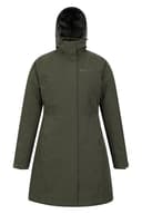 Mountain Warehouse Alaskan Womens 3 In 1 Long Jacket - Waterproof, Breathable & Adjustable Raincoat with Detachable Inner Coat & Taped Seams -For, Rain & Outdoors Khaki Women's Size 14 - 7