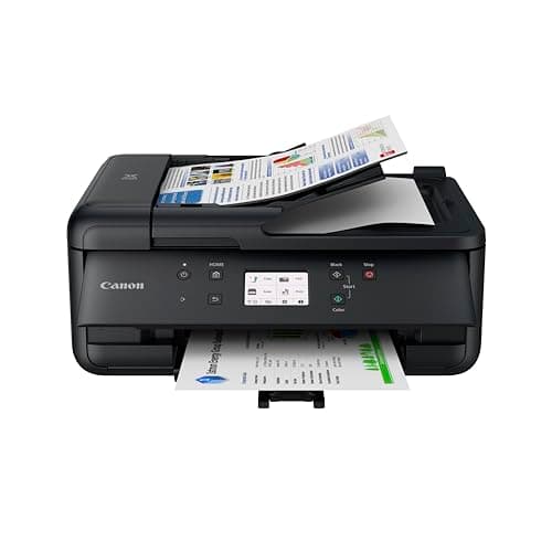 Canon PIXMA TR7650 Stampante multifunzione DIN A4 a getto d'inchiostro a colori nero 4 in 1 (scanner, fotocopiatrice, stampante wireless, fax, cloud link, ADF, Wi-Fi, LCD, 4800 x 1200 DPI, AirPrint