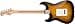 Fender Squier Sonic Stratocaster, Electric Guitar, 2-Colour Sunburst, Ideal for Beginners - 2
