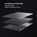 eleger Funda Matte Crystal Compatible con MacBook Pro 16 Pulgadas M4 M3 M2 M1 Pro/MAX [Color Compatible con Mac] 2024 2023 2021, Carcasa rígida Ultrafina para Mac Pro 16,2", Negro Transparente - 6