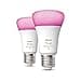 Philips Hue White and Color Ambiance Lampadina Smart LED, Attacco E27, Luce Bianca o Colorata, 15W, 2 Pezzi - 6