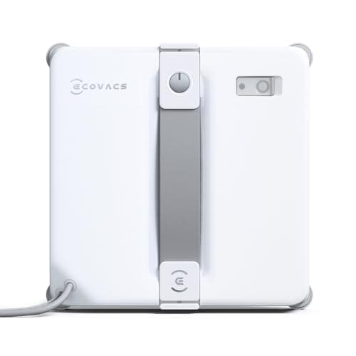 ECOVACS WINBOT Mini Gen 2 Robotic Window Cleaner Robot,Ultra-Slim 55mm,WIN-SLAM 4.0 Navigation,10-Tier Safety, Edge Cleaning,Ultrasonic Spray,App Control for Home Glass Cleaning