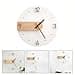 Hasaller Reloj de pared de 30,5 cm, estilo nórdico, silencioso, movimiento de cuarzo, minimalista, moderno, decoración del hogar, reloj de pared sin tictac, relojes de pared de madera acrílica montada - 4