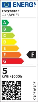 EXTRASTAR Smart Glühbirne E27 G45, Alexa LED WiFi Lampe 2700K-6500K, 4.9W 470LM 16 Millionen Farben WLAN Dimmbar Glühbirne, RGB Birne Kompatibel mit Alexa,Google Home, 2 Stück - 9