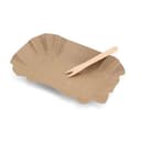 BIOZOYG Forchette di Legno per Patatine Fritte Posate Ecologiche Forchette Compostabili di Legno Duro Natura I Forchetta Legno Snack Currywurst Stuzzichino Spiedini Festa I 1000 Forchettine 8,5cm - 6