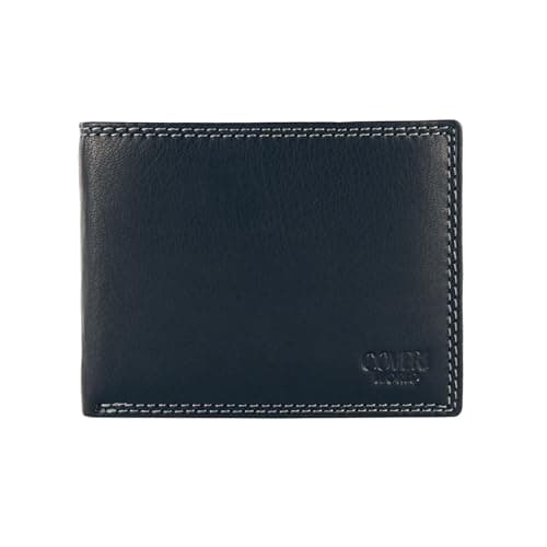 COVERI Portafoglio Uomo in Vera Pelle, Con Porta Tessere e Scatola Regalo